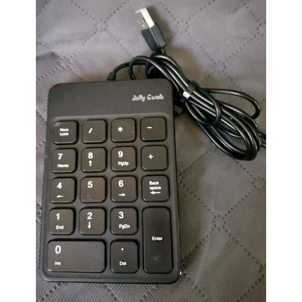 Jelly Comb USB Numeric Keypad Black Not Tested